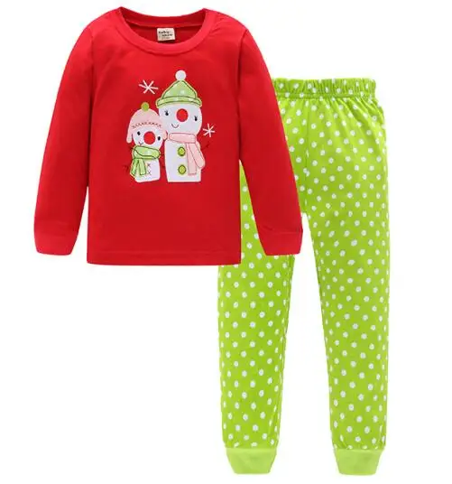 Рождественские комплекты детской одежды для сна; пижамы для детей 2-7 лет; пижамы для мальчиков и девочек; комплекты домашней одежды для детей; домашняя одежда для сна