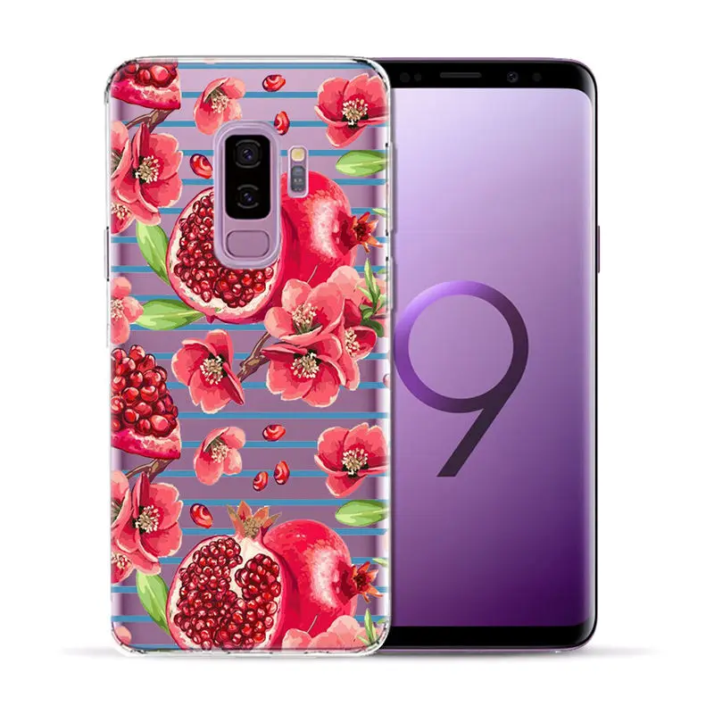 Мягкий чехол из ТПУ с изображением цветов и листьев единорога для Samsung Galaxy S5 Mini S6 S7