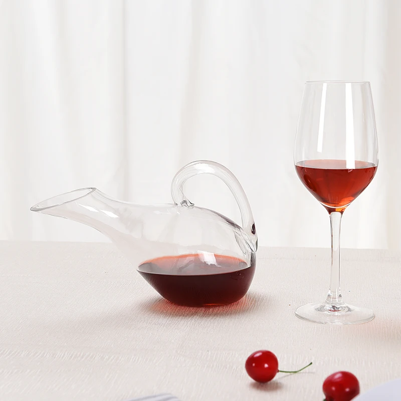 Графин без свинца с ручкой из стекла графин для вина Быстрый декантер|wine decanter|glass