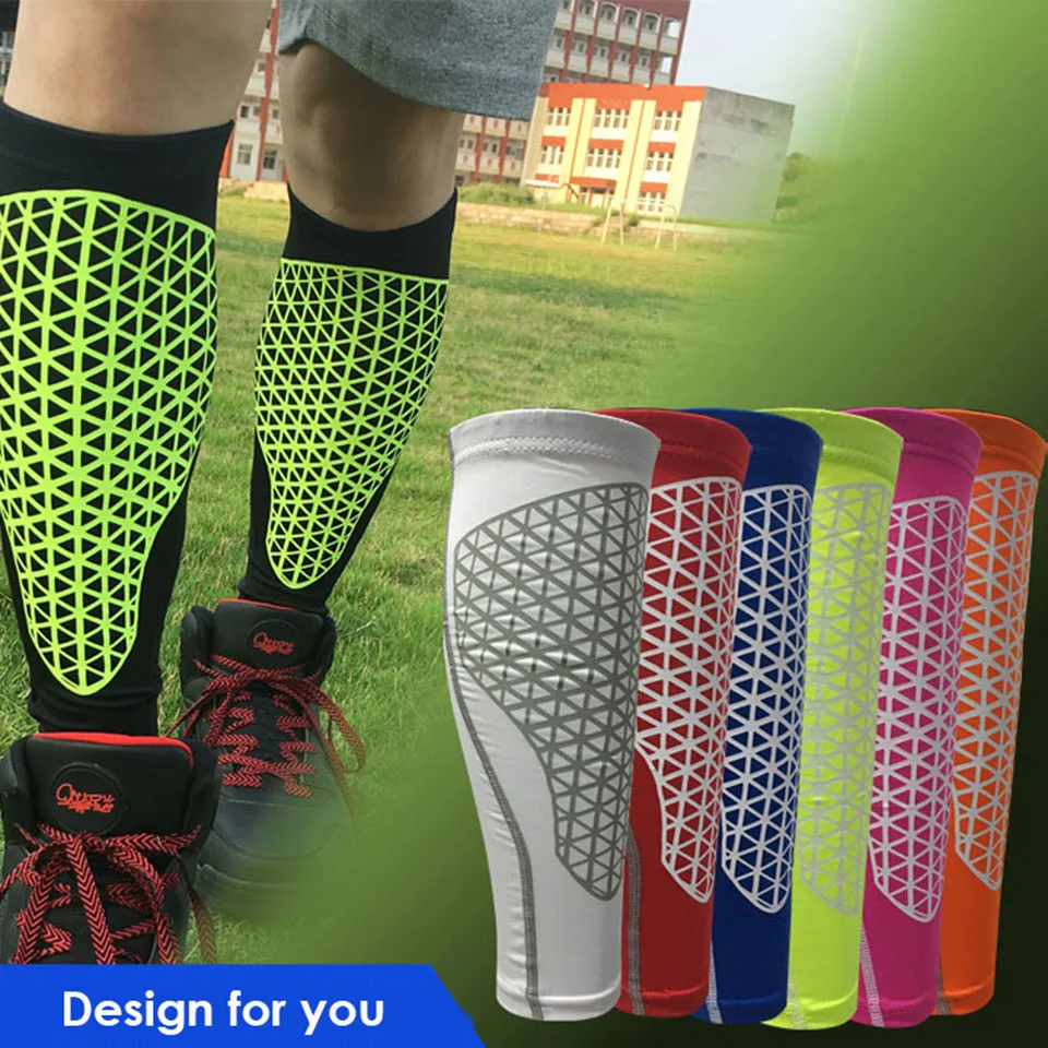 1 шт. Баскетбол Футбол ног щитки защитный теленок рукава Велоспорт Фитнес calcetines