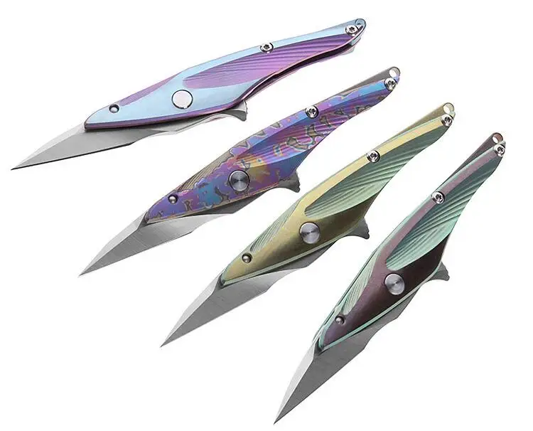 LLxxmm S35VN Blade TC4 titanium Handle Folding Knife Survival Hunting Tactical Utility Pocket EDC Mini New navajas | Инструменты