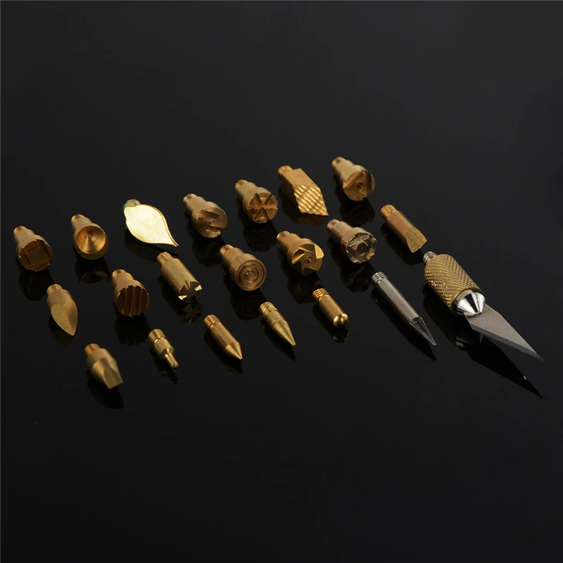 Наконечники для паяльника трафареты работ по дереву 22 шт.|soldering iron tip|iron tipsoldering solder