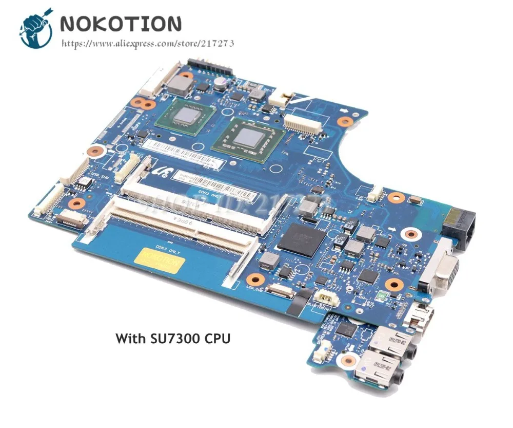 NOKOTION материнская плата для ноутбука Samsung X420 GS45 DDR3 SU7300 ЦП NP X420|Материнские платы| |