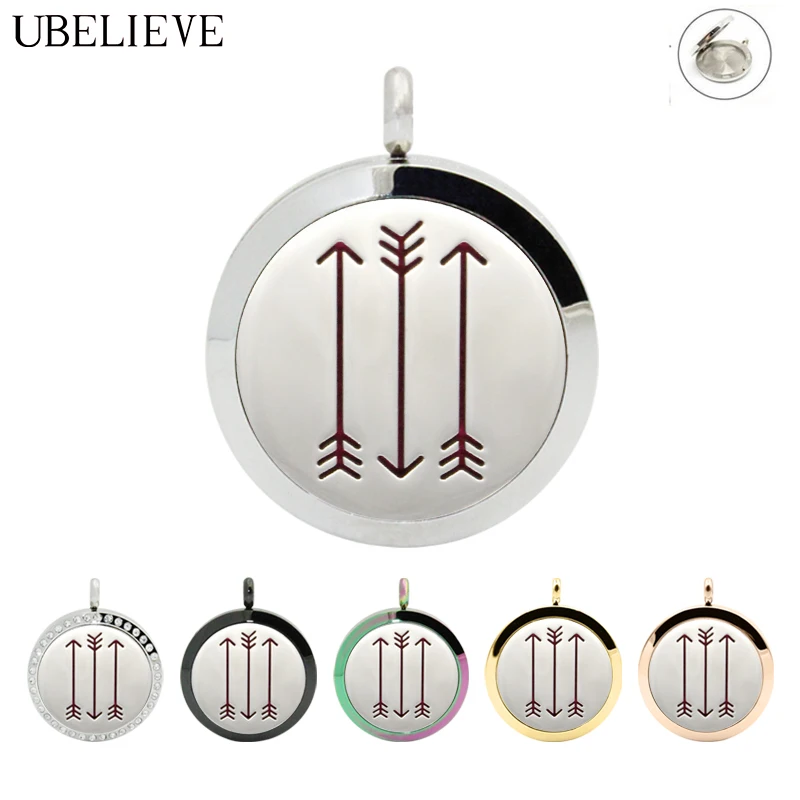 Ароматерапия из нержавеющей стали ювелирные изделия 30 мм эфирное масло духи