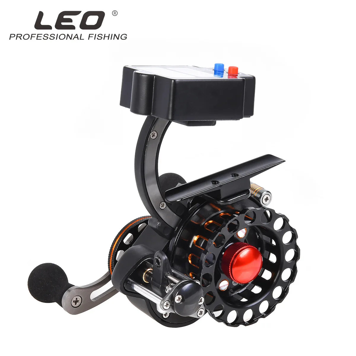 Рыболовная катушка LEO с цифровым дисплеем бобина солнечной батареей и леской для