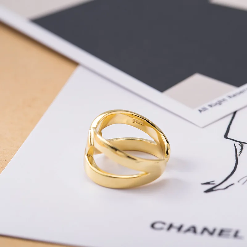 Женское кольцо с геометрическим рисунком винтажное регулируемое из