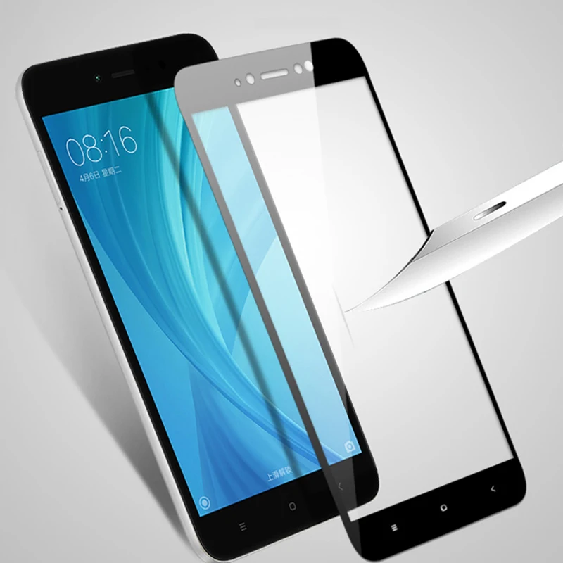 Полное покрытие из закаленного стекла для Xiaomi mi A2 Lite A1 x 2 2s 3 стеклянная пленка Red 5