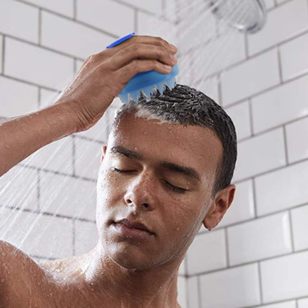 Wholesale 1pc Spa Slimming Massage Brush Silicone Head Body Shampoo Scalp Comb Hair Washing Shower Bath | Красота и здоровье