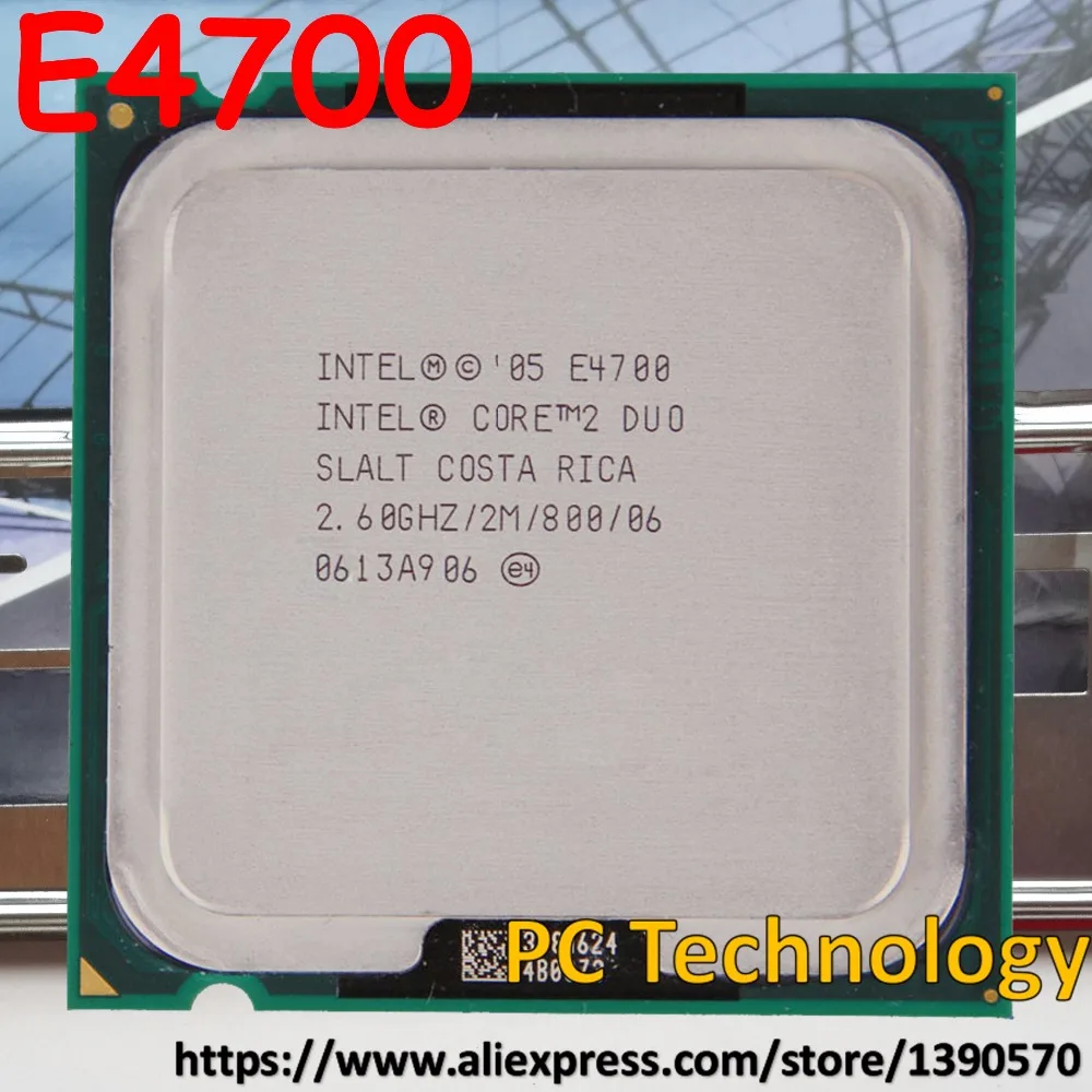 Оригинальный процессор Intel Core 2 Duo E4700 6 ГГц м 800 МГц LGA775 двухъядерный для настольных