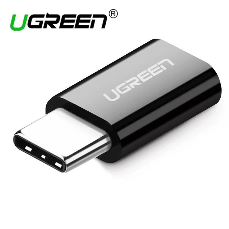 Адаптер Ugreen с Micro usb Мама на Type c папа переходник otg для Samsung s9 huawei xiaomi oneplus зарядное