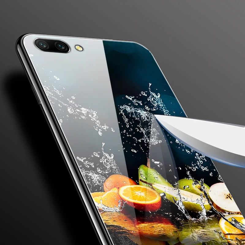 Чехол для Huawei Honor 10 из закаленного стекла милый жесткий чехол-накладка COL-L29 чехол