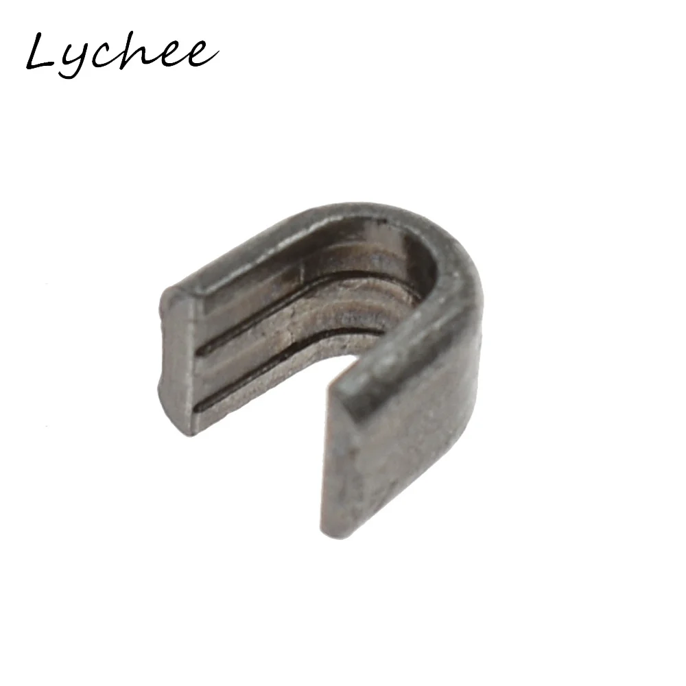 Металлические Стопперы Lychee на молнии серебристые черные 20 шт. | Дом и сад
