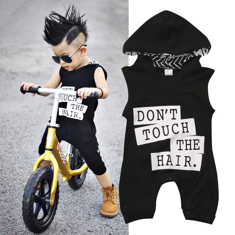 Fashion Stylish Long Rompers Hoodies Toddler Baby Kids Boys Sleeveless Outfit Clothes Cotton Newborn Romper Jumpsuit 0-3Y |