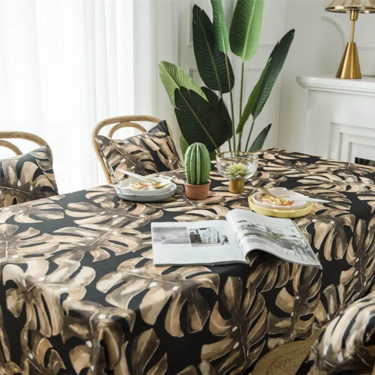 Кофейные скатерти с узором "Листья" Tafel Hoes Nappe непроницаемые Linge De обеденный стол покрытие кухня домашний декор Mantel Mesa