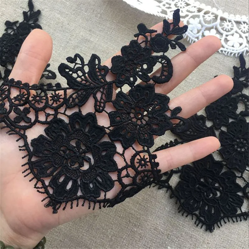 1Y высокого качества цвета слоновой кости черного с узором цветы Одежда