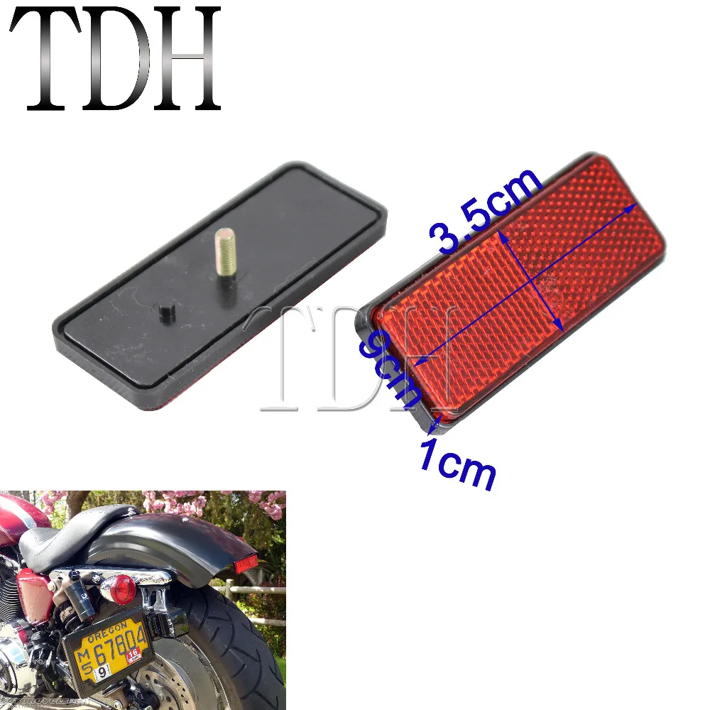 Красный Прямоугольный Отражатель Мотоцикл Скутер велосипедный Боковой левый и