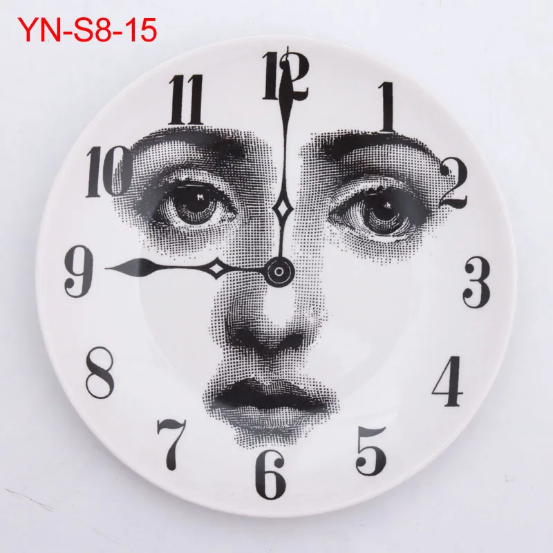 Оригинальность Европа Fornasetti керамические тарелки искусство Стиль украшения повесить стены Еда диск 8 дюйм(ов) 10 дюйм(ов) блюдо - Цвет: 15