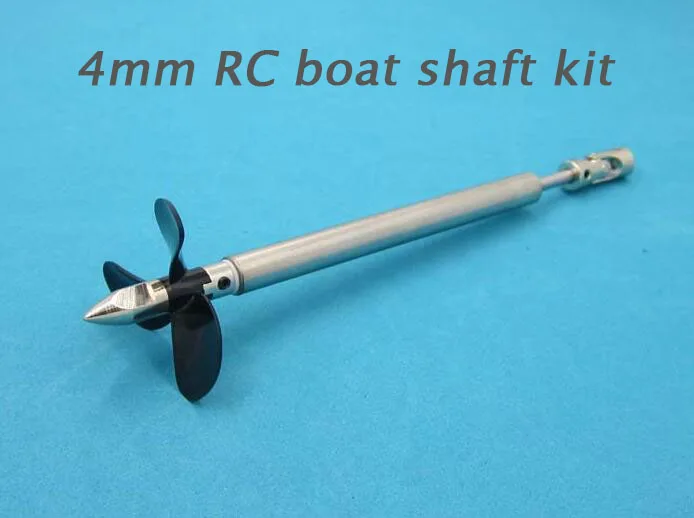 Free Shipping DIY RC Boat Model Shaft Kit 4mm Motor Drive w/Propeller Cardan Joint Set Spare Parts For | Игрушки и хобби