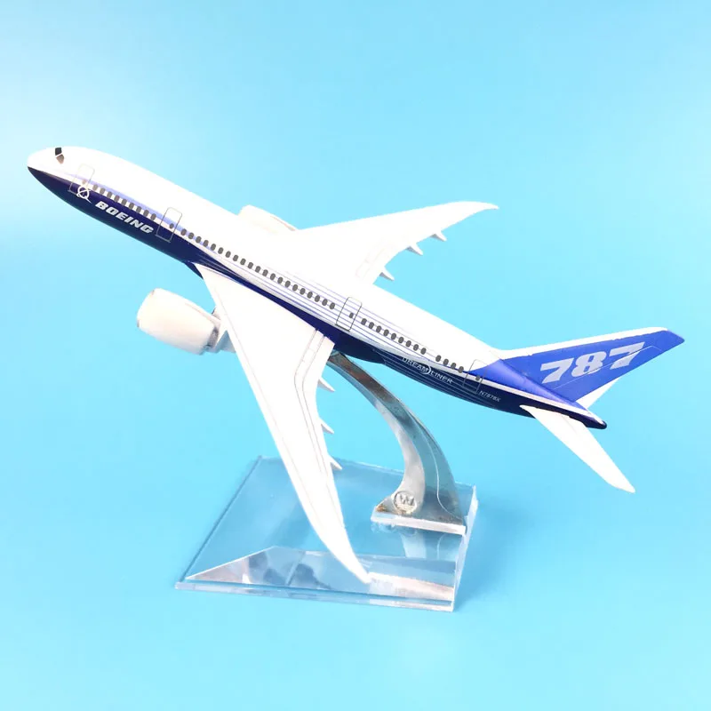 Модель пассажирского самолета 16 см модель 787 имитация сплав рождественские