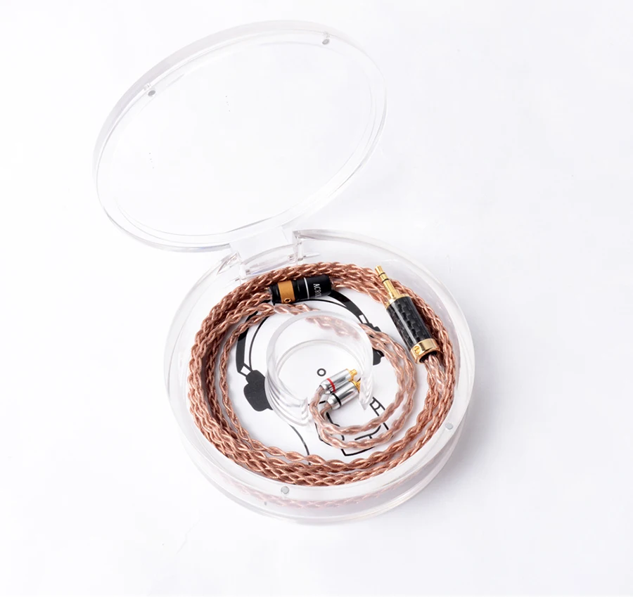 Ручной работы DIY 7N 8 ядер Медь серебристый MMCX обновления Hifi кабель для наушников