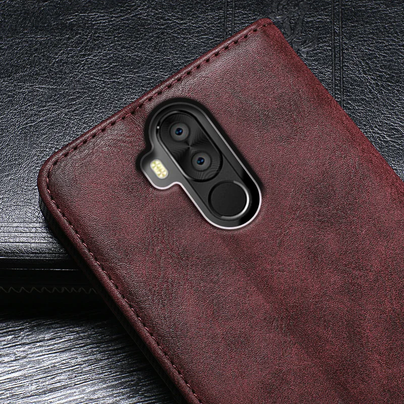 Oukitel K6 чехол Роскошный книжка из искусственной кожи для защитный телефона в ретро