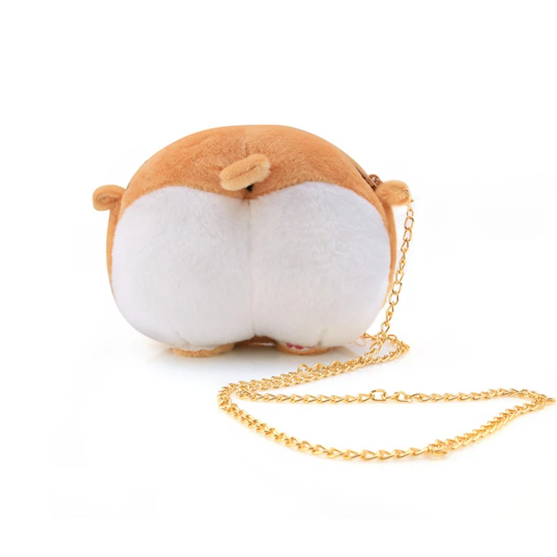 Симпатичная плюшевая Сумка Кроссбоди для домашних питомцев сумка Chibi Corgi через