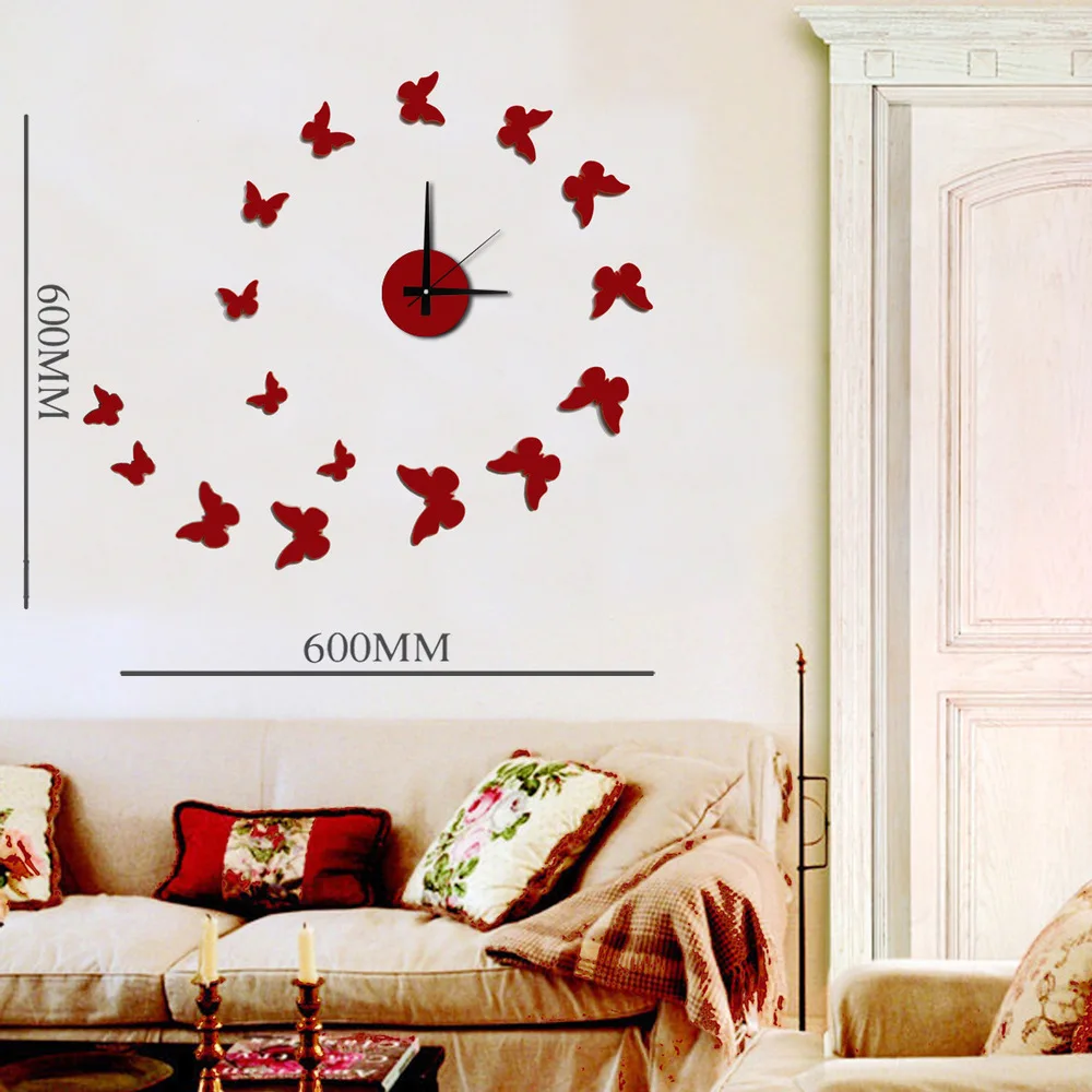 Настенные часы большие настенные Стикеры Saat Reloj de Pared Relogio Parede Horloge Murale Duvar Saati