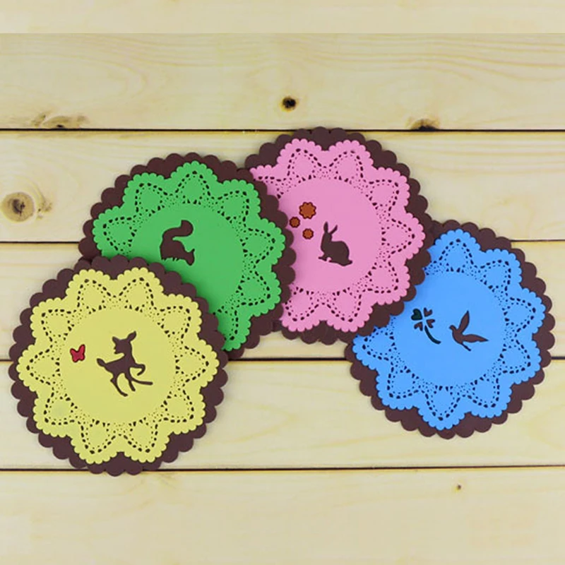 Распродажа силиконовых подставок в виде оленя птицы молока кролика леса|Коврики