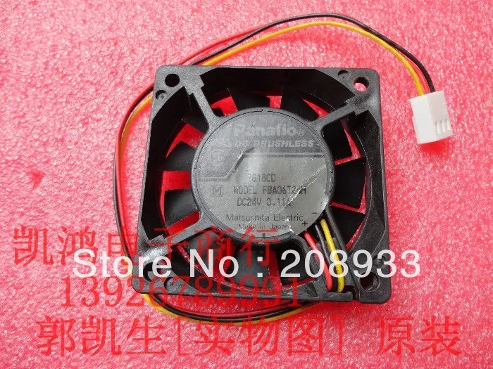 Для 6 см 6015 трехпроводной инверторный вентилятор к оригиналу для Panasonic panaflo FBA06T24H
