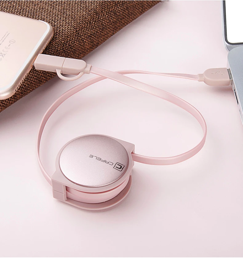 Cafele 3 стиля Micro type c 2 в 1 USB кабель зарядный провод для iPhone huawei Xiaomi samsung Android USB C Microusb Дата кабели