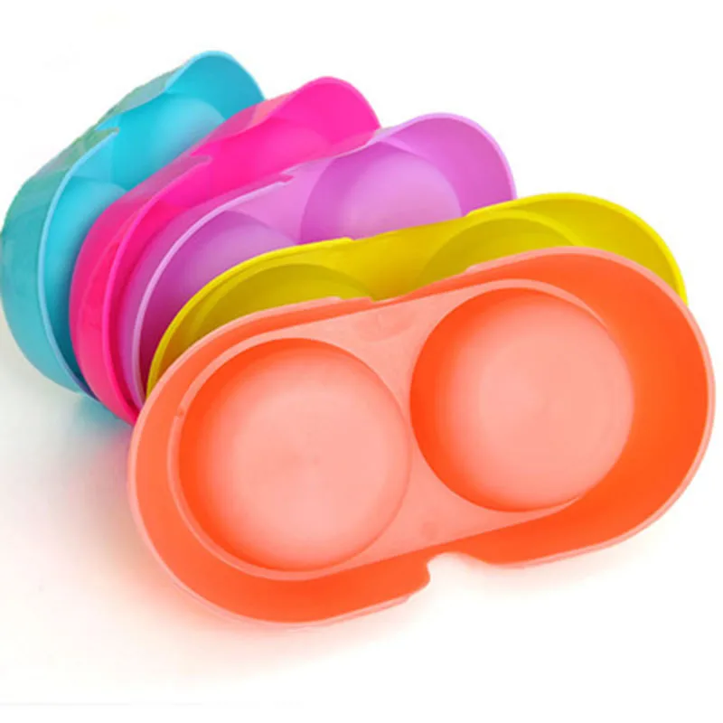 Конфетные цветные пластиковые чаши для домашних животных маленькая кормушка