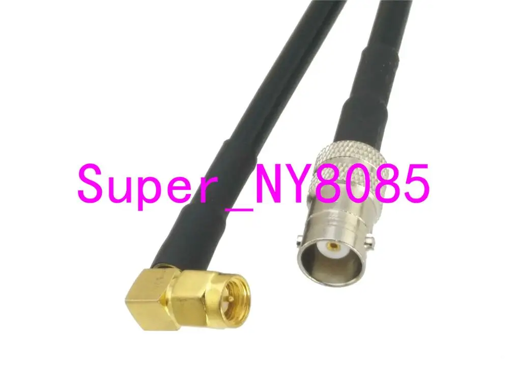 

RG58 BNC Женский Джек SMA штекер прямоугольный RF гибкий соединительный кабель 6 дюймов ~ 6FT