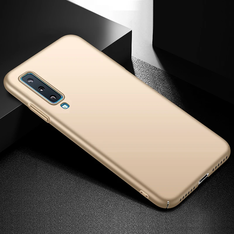 YueTuo Coque чехол для Samsung Galaxy A7 7 2018 A750 Жесткий ПК на роскошный простой матовый