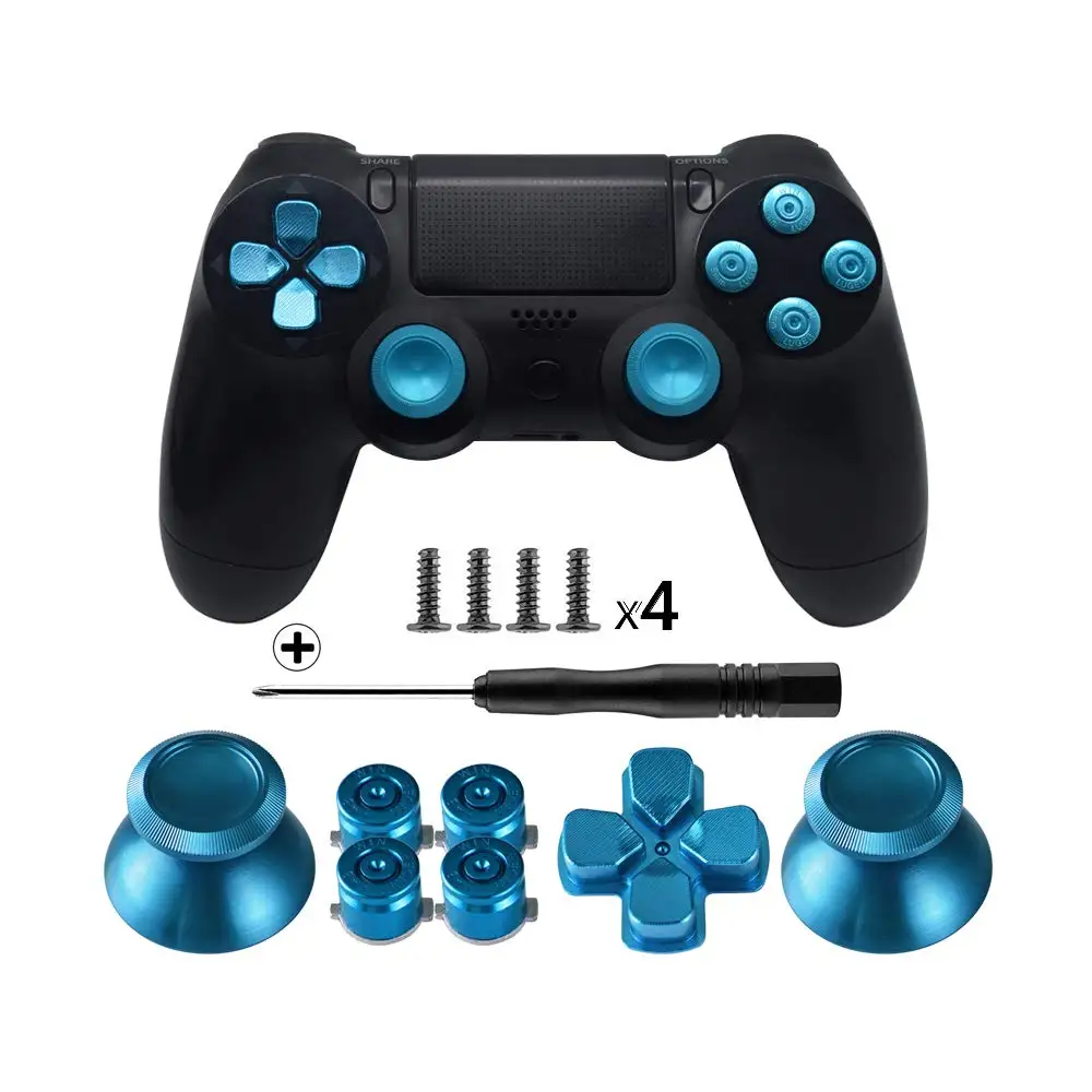 Металлические кнопки для DualShock 4 алюминиевые металлические аналоговые стики