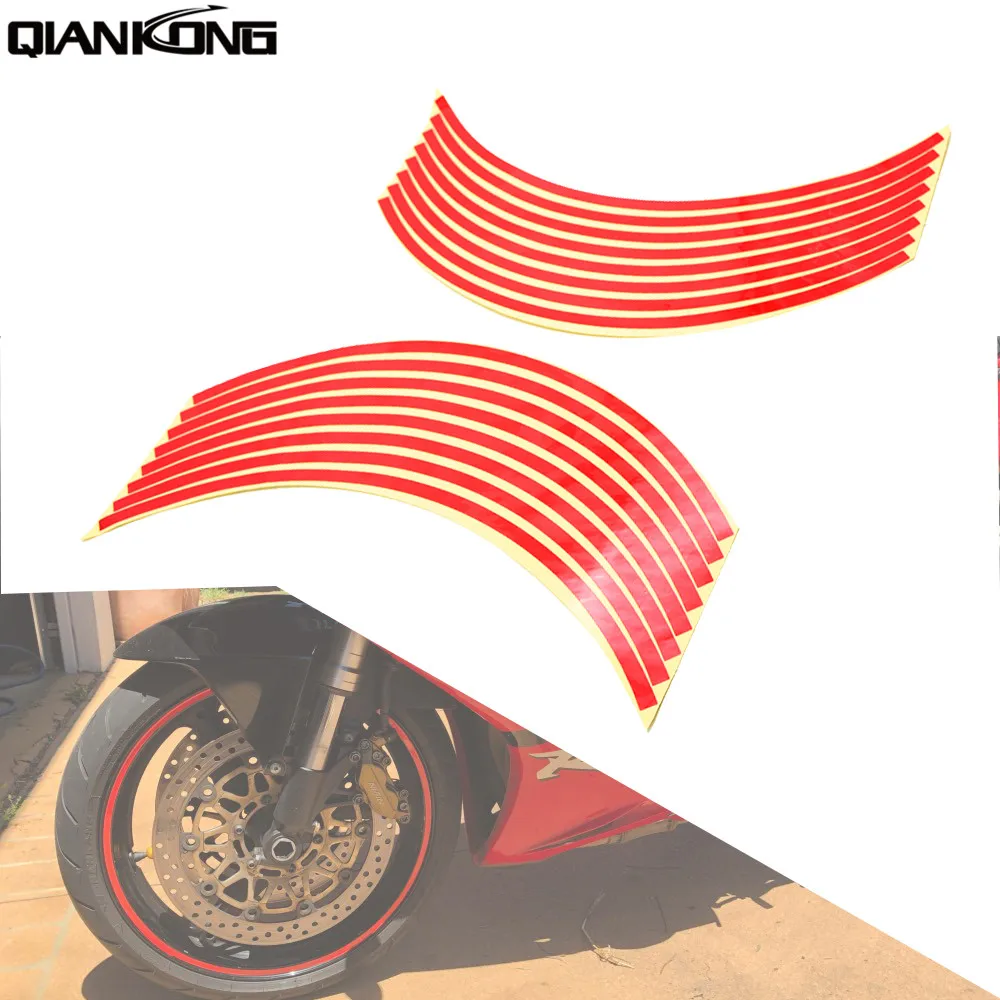 

For YAMAHA XMAX 125/200/250/400 XT660 XJ6 FAZER TMAX 500 530 17inch/18inch wheel Strips Motorcycle Reflective Wheel Sticker