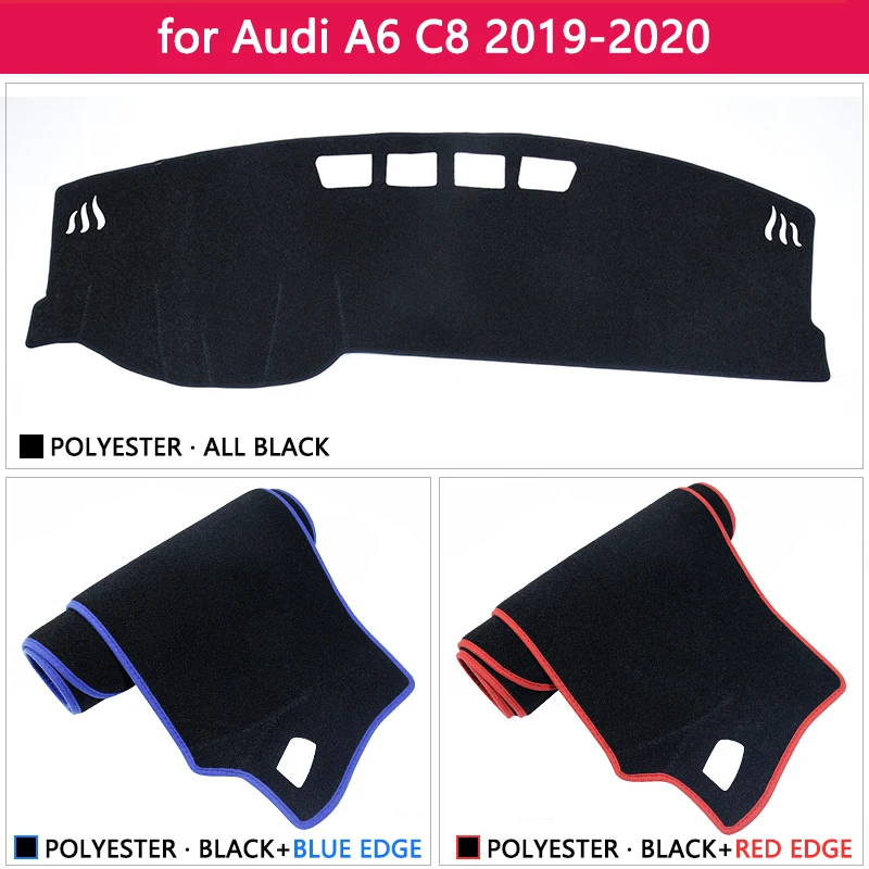 Для Audi A6 C8 2019 2020 4K Противоскользящий коврик на приборную панель солнцезащитный