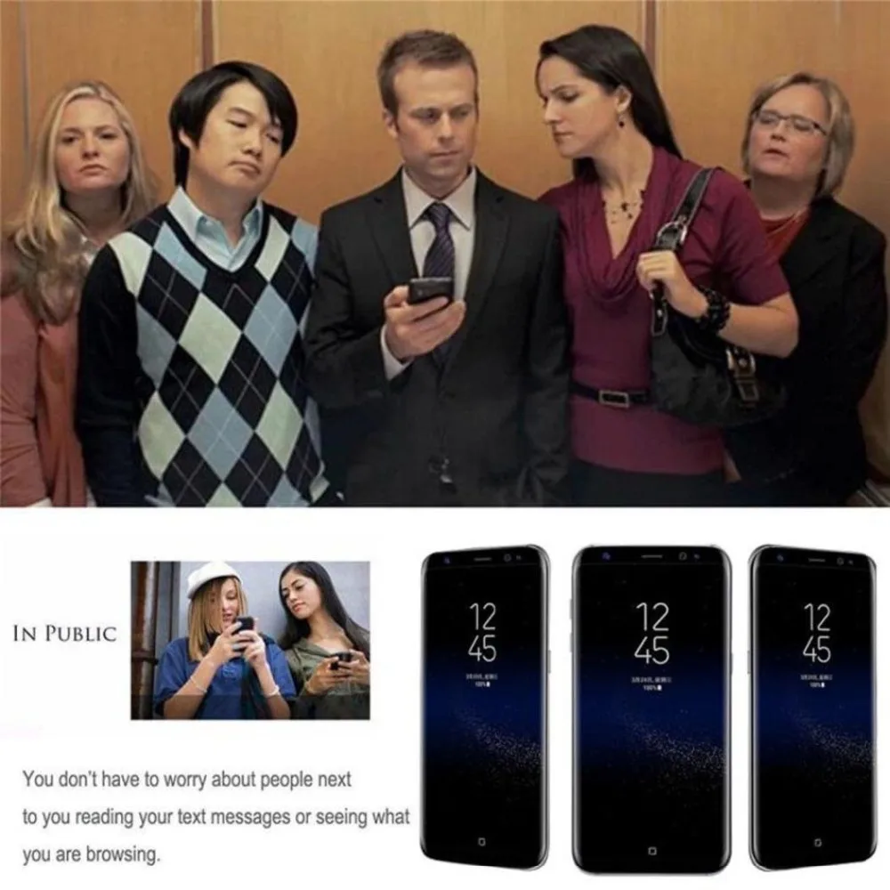 Анти глазок спереди анти блики Скрытая защитная пленка на экран для Samsung Galaxy Note 20