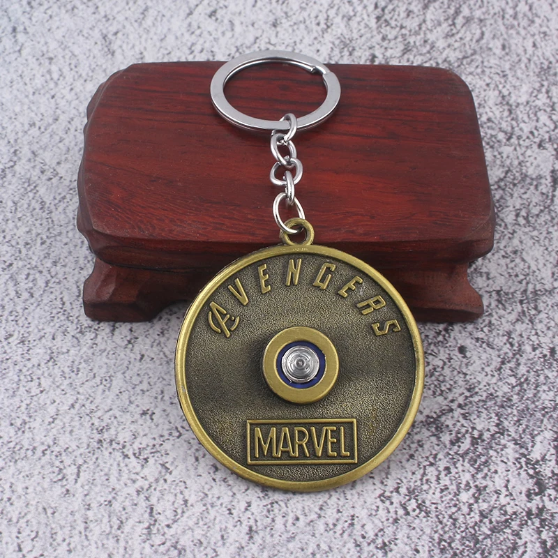 Железный человек Вращающийся брелок для ключей Marvel Мстители 4 брелока держатель для подарка chaviro автомобильный брелок ювелирный фильм сувенирные аксессуары