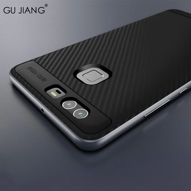 GU JIANG брендовый роскошный классический двухслойный чехол 2 в 1 для Huawei P9