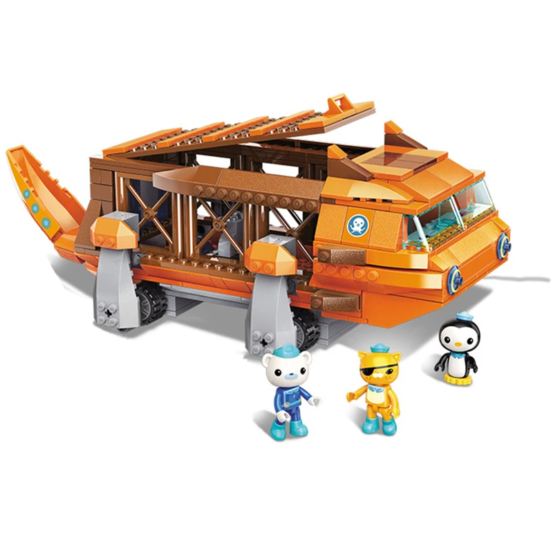 Octonauts строительный блок GUP-G мобильные Speeders Launcher& Barnacles kwazii песо 378 обучающие игрушки для мальчиков