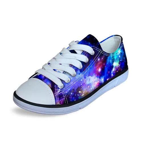 Forudesigns/3D Galaxy планеты звезды печати детей Обувь парусиновая обувь Кружево на шнуровке Обувь для детей Обувь для мальчиков и Обувь для девочек низкая прогулочная спортивная обувь - Цвет: C4312AU