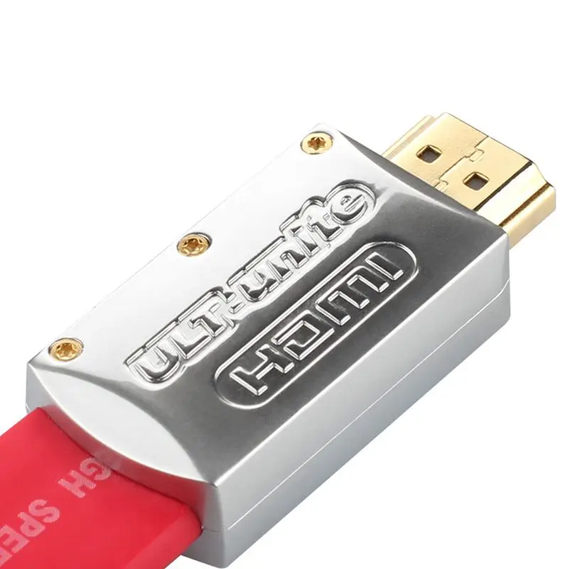 HFES Новый Ульт юнит красный Высокоскоростной HDMI кабель поддерживает 4K Ultra HD 3D 1080p