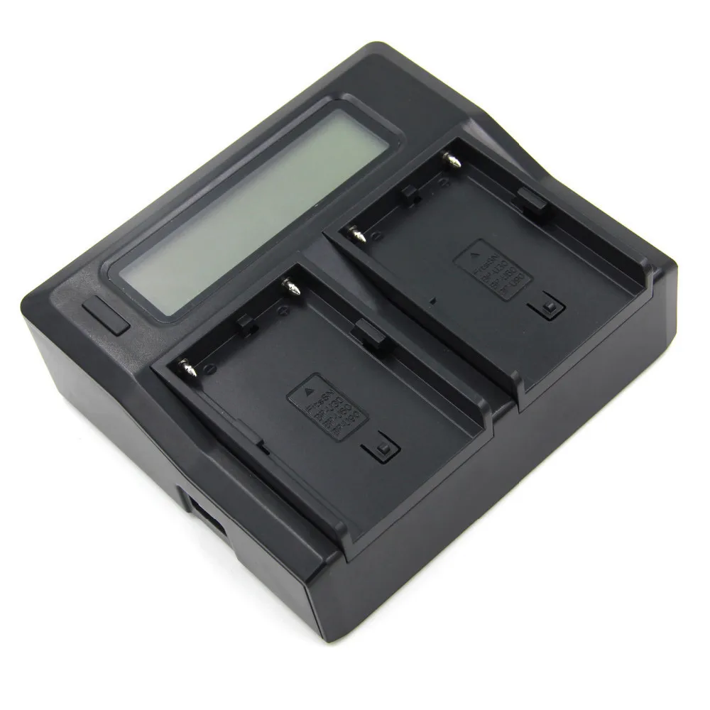 Высококачественное зарядное устройство с двойным жк дисплеем для Sony NP FM500H FM70 FM90