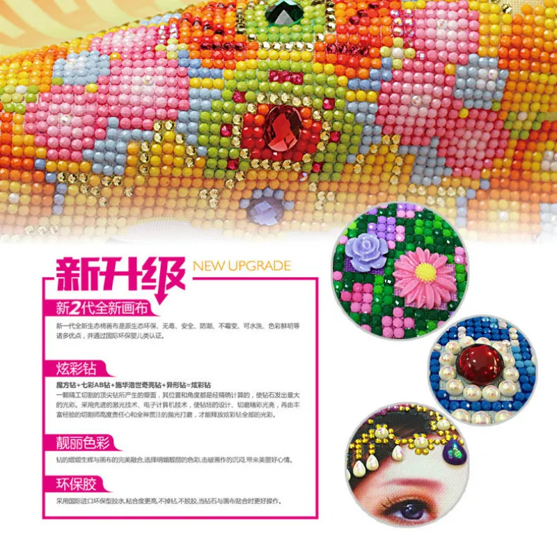Diy 5d Sale Diamond Embroidery Mosaic Special Shaped Modern Simple Fresh Wall Clock Painting Cross Stitch | Дом и сад