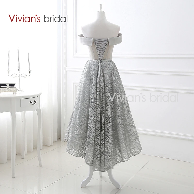Vivian's Bridal спереди короткое длинное сзади платье для выпускного вечера Вечернее
