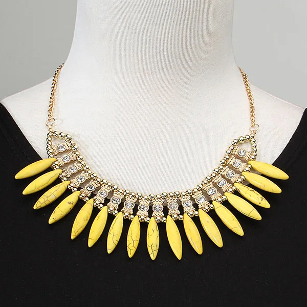 Модные женские туфли кристалл кулон цепь колье коренастый заявление нагрудник