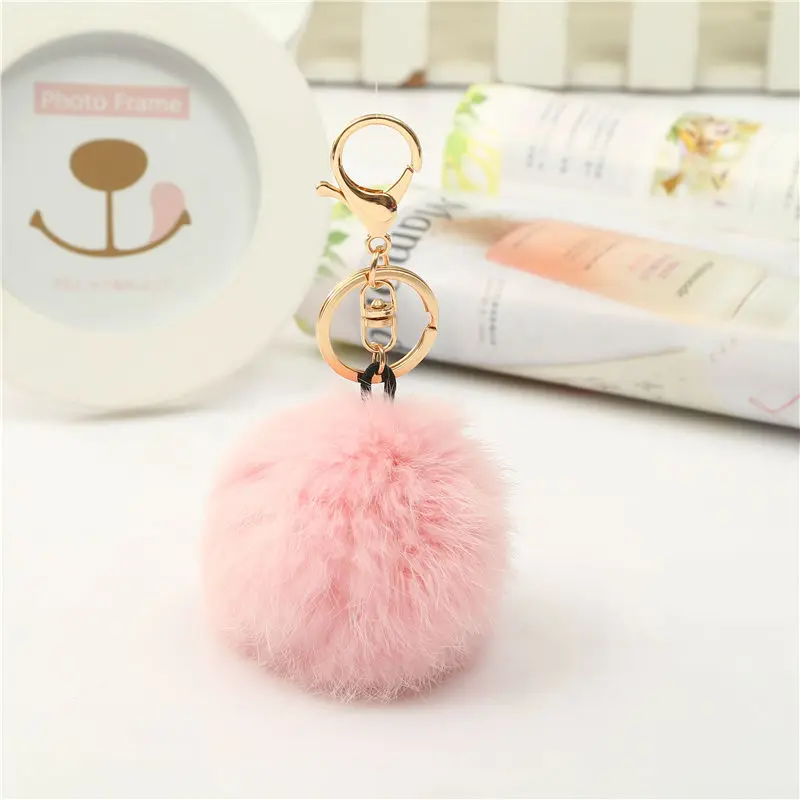Брелок для ключей из искусственного кроличьего меха 8/10 см|bag pendant|rabbit fur key chainfur chain