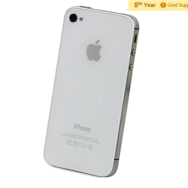 100% Первоначально Разблокирована iPhone 4S Мобильного Телефона 16 ГБ 32 64 ROM Dual core WCDMA 3 Г