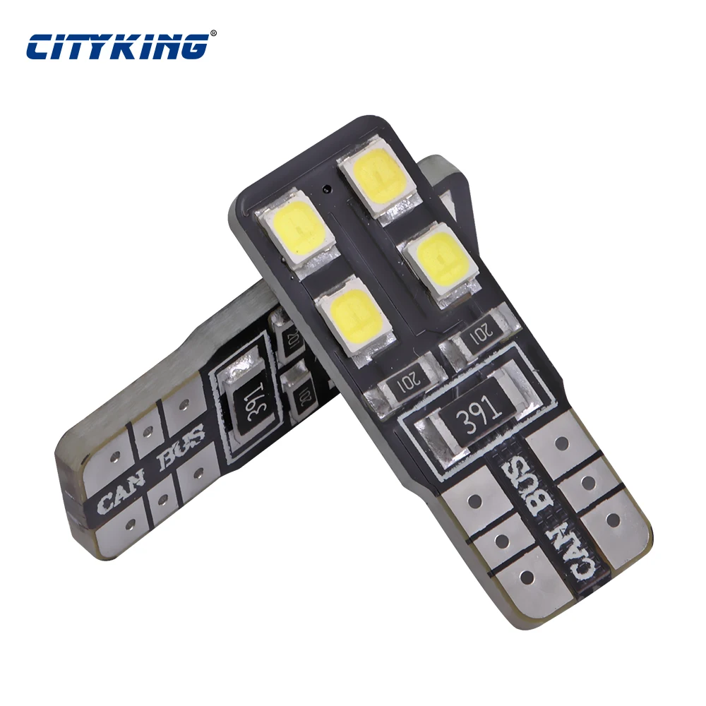 10 x T10 led Canbus лампочка 194 168 W5W 2835 t10 8SMD автомобильный боковой клиновидный светильник
