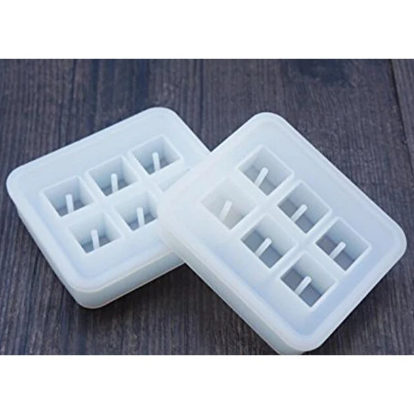 2 шт кубический дизайн силиконовые формы для бисера с отверстиями квадратная